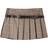 Bershka Boxer Detail Pleated Mini Skirt - Brown Check/Grey