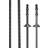 LeMieux Magna Grip Rubber Reins - Black/Silver