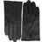 HUGO BOSS Hainz Leather Gloves with Touchscreen Function - Black