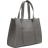 River Island Faux Leather Embossed Shopper Bag - Grey