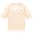 PrettyLittleThing Badge Detail Oversized Short Sleeve Sweatshirt - Cream