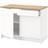 IKEA Knoxhult White/Natural Förvaringsskåp 120x91cm