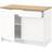 Ikea Knoxhult White/Natural Opbevaringsskab 120x91cm