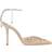 Jimmy Choo Saeda 100 Satin - Gold/Crystal