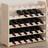vidaXL 67.5 x 25 x 60 cm Solid Wood Pine Wine Rack