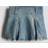 H&M Nederdel I Denim Med Læg - Blå