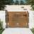 vidaXL Garden Gate Fence 105x105 cm Corten Steel Tree Design Brown