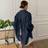 Shein Womens Casual Long Sleeve Loose Fit Collared Blouse With Open Back And Bow Tie