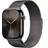 Apple Watch Series 10, Titanium, 46mm, GPS + Cellular, Milanese Loop, Black