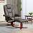 Homcom Reclining With Footstool And Adjustable Backrest, Brown Armchair