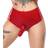 Late X Briefs Strap-On Dildo Red M