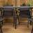 Samuel Alexander Outdoor 6 Glass Top Table Chairs With Parasol In Black - One Size Patio Dining Set