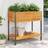 vidaXL Garden Planter with Shelf 31.5 x 17.7 x 31.5 in