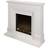 Focal Point Kendal White Metal & Wood Freestanding Electric Fire Suite One Size