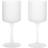 ferm LIVING Ripple Hvidvinsglas 26 cl 2-pak Frosted Hvidvinsglas 27cl 2stk