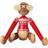 Kay Bojesen Monkey with Christmas Sweater Mini Brown/Red Dekorationsfigur 9.5cm