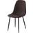 MCC Direct Linen Fabric Brown Kitchen Chair 87.5cm 4pcs