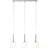Brilliant Hadan Chrome/Transparent/Milky Pendellampa 66cm