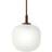 Muuto Rime Deep Red/White Pendant Lamp 12cm