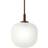 Muuto Rime Deep Red/White Pendellampa ∅ 12cm