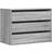 vidaXL Corner Gray Sonoma Oak Byrå 80x58cm