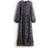 H&M Ladies Balloon-sleeved Chiffon Dress - Black/Floral