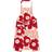 Marimekko Unikko Cotton / e / Dark Cherry - Ros Förkläde Vit, Rosa