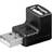 Goobay 2.0 USB A - 90° Angled USB A Adapter M-F