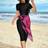Shein Women's Solid Color Chiffon Cover Up For Beach Burkini, Summer
