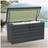 Living and Home Outdoor Lockable Garden Storage Box - Black - Size