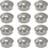 Plum Fittings Chain Link Caps 12 Pcs