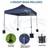 MCC Direct Maximus Heavy Duty Pop Up Gazebo 3 m x 3 m Commercial Market Stall & 4 Weight Bags NS Blue