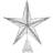 Star Champagne/Silver Christmas Tree Ornament 35cm