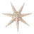 Scandi Living Bare White/Red Advent Star ∅ 80cm