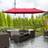 OutSunny 4.6m Garden Umbrella Canopy - Wine Red
