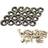 JDMSPEED 20 Pcs Black CNC Billet Aluminum Fender Washer Engine Bay Dress Up Kit