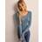 Pieces Blå Pcmira Ls U-Neck Knit Noos Bc