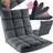 tectake Recliner Snooze 2 in 1 Or Lounger Velvet 14-Step Adjustable Backrest Armchair