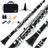 Eastar B Flat Clarinet for Beginner, Ebonite Clarinet Nickel-plated with 2 Barrels, 3 Reeds, White Gloves, Hard Case, Cleaning Kt, Hard Case, ECL-300
