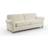 Dunelm Flori White Sand Sofa 228cm 4 Seater