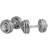 Gorilla Sports Dumbbells Trigrip Silver 2x15kg