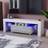 Vida Designs Luna LED TV Unit White & Grey TV Bench 130x45cm