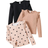 Shein The Cheapest Young Girl Buy 1 Get 2Free,3pcs Set Young Girl Solid Color & Polka Dot Print Crew Neck Cap Sleeve Leopard Print T-Shirt Top Set,Back To School Clothes,Sport Style,Street Style,Sister And Me Matching,For Christmas,Great For Casual & Daily Wear & School Daily In Autumn & Winter