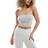 ASOS DESIGN Hourglass Ultimate Crop Top with Strapless Detail - Grey Marl