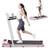 Rattantree 2 in 1 Folding Treadmill 1-6KM/H for Home Office Pink One Size