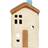 Ib Laursen Ceramic House for Tealight Brighton Gable Roof Beige/Brown Juldekoration