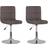 vidaXL Swivel Taupe Köksstol 85.5cm 2st