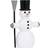Novoform Snowman with Broom Large White/Black Julepynt 9cm
