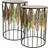 Alexandra House Living Golden Iron Soffbord 47cm 2st