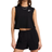 Nike Women's Sportswear Club Sleeveless Cropped Top - Black/White